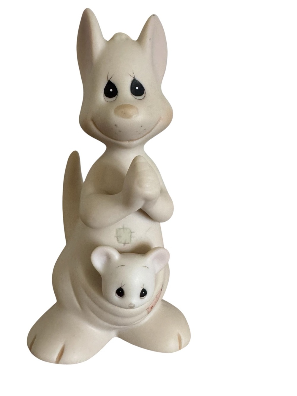 Precious Moments “HELLO WORLD!” #521175 Kangaroo & Baby 1988 Figurine